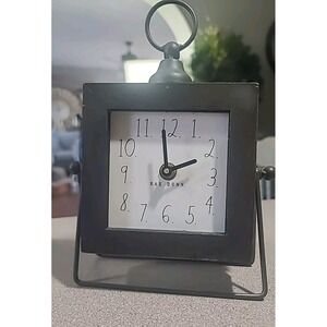 Rae Dunn Design Styles Battery Metal Wood Clock Decoration Desk‎ Top Night Stand